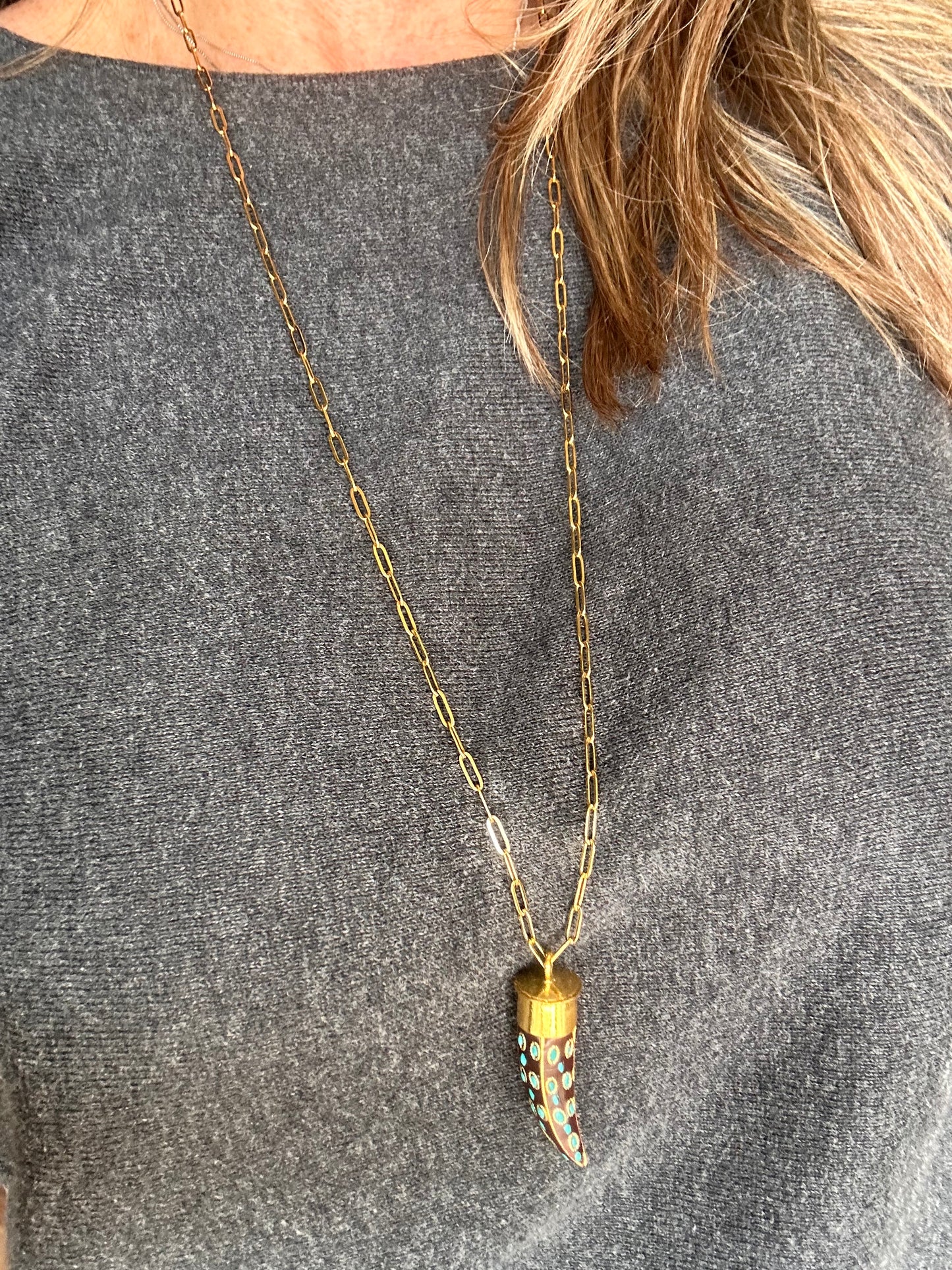 Protection Horn Necklace
