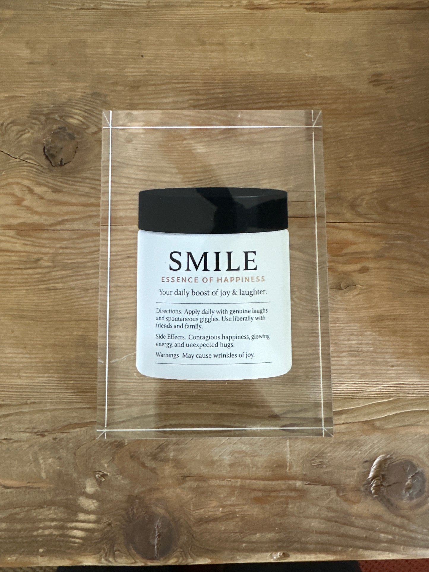 Smile Acrylic Centerpiece