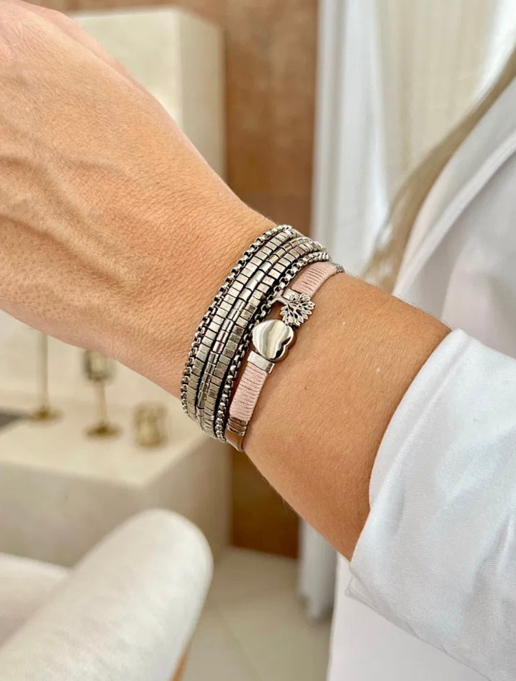 Heart & Tree Duo Bracelet