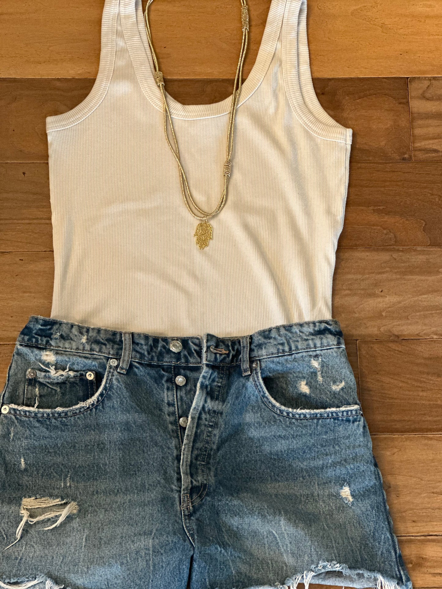 Boho Rope Hamsa Necklace