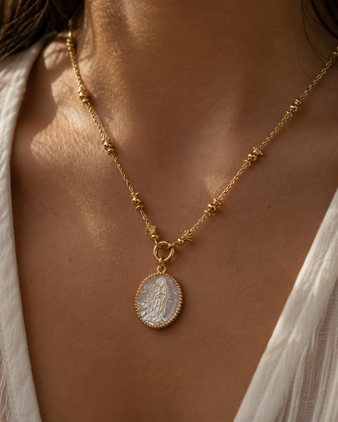 Virgin Mary Guadalupe Necklace