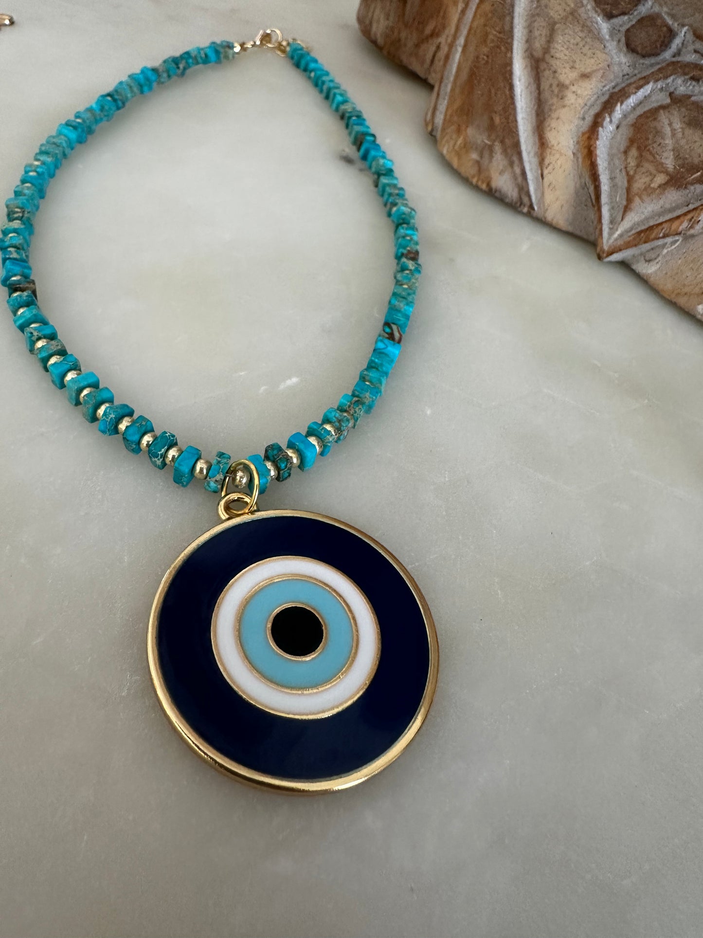 Evil Eye Tourquoise Necklace