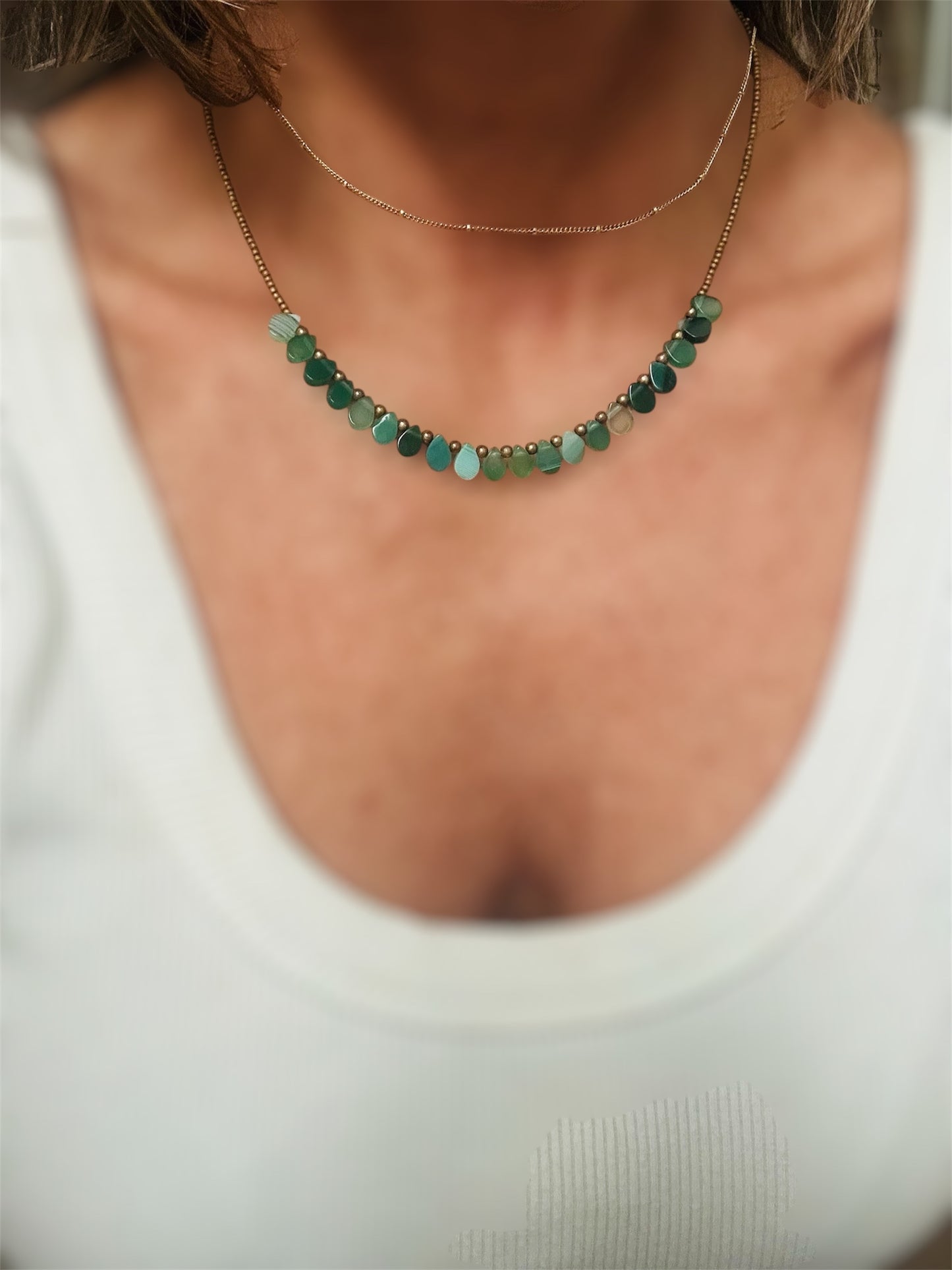 Boho Aqua Necklace