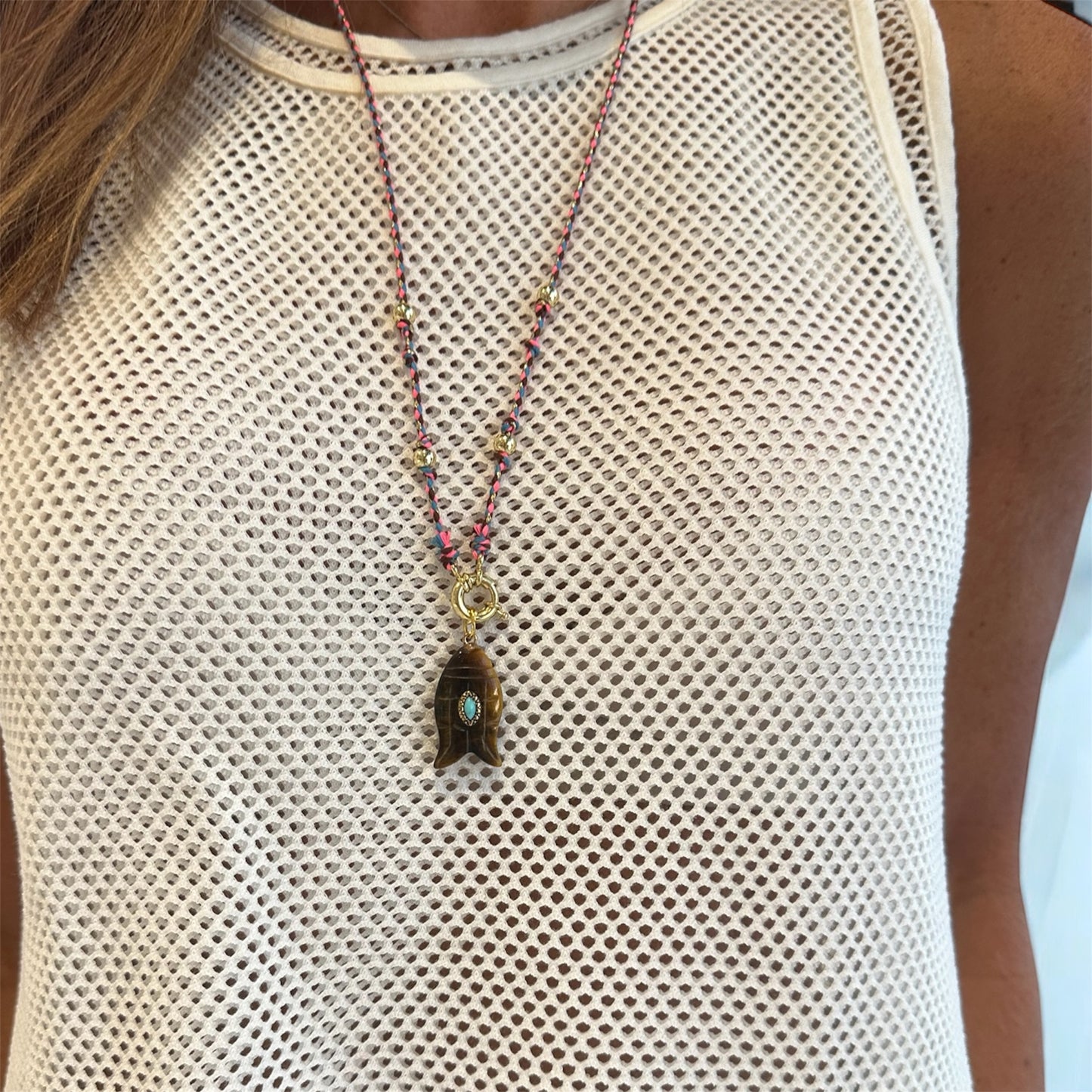 Golden Fish Necklace
