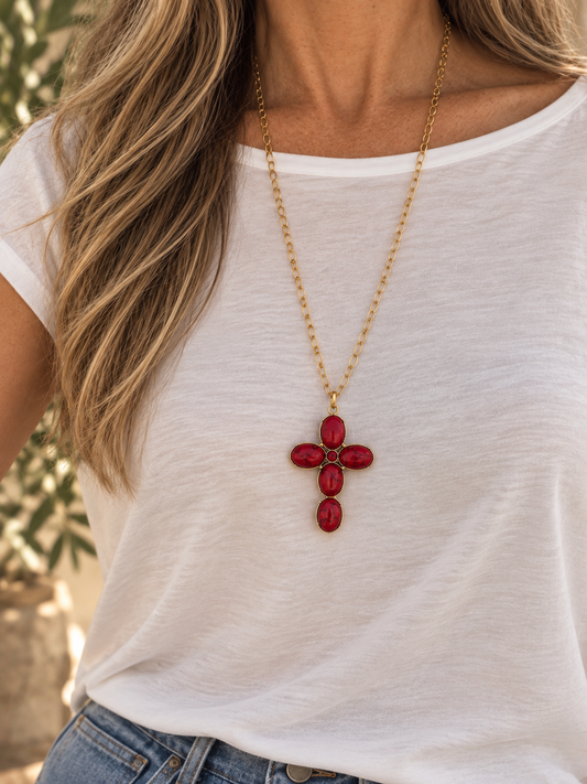 Amara Cross Necklace
