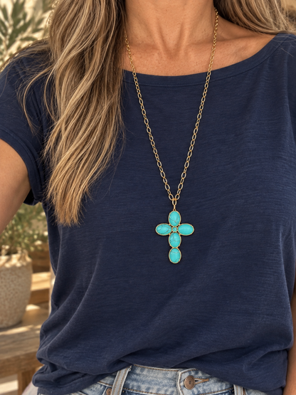 Amara Cross Necklace