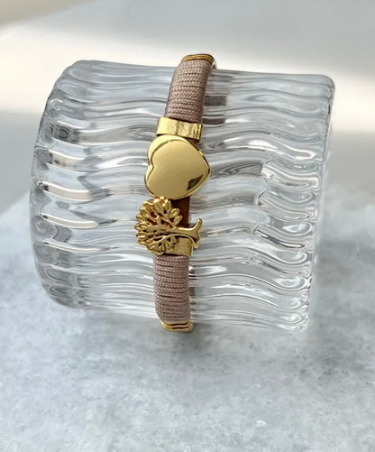 Heart & Tree Duo Bracelet