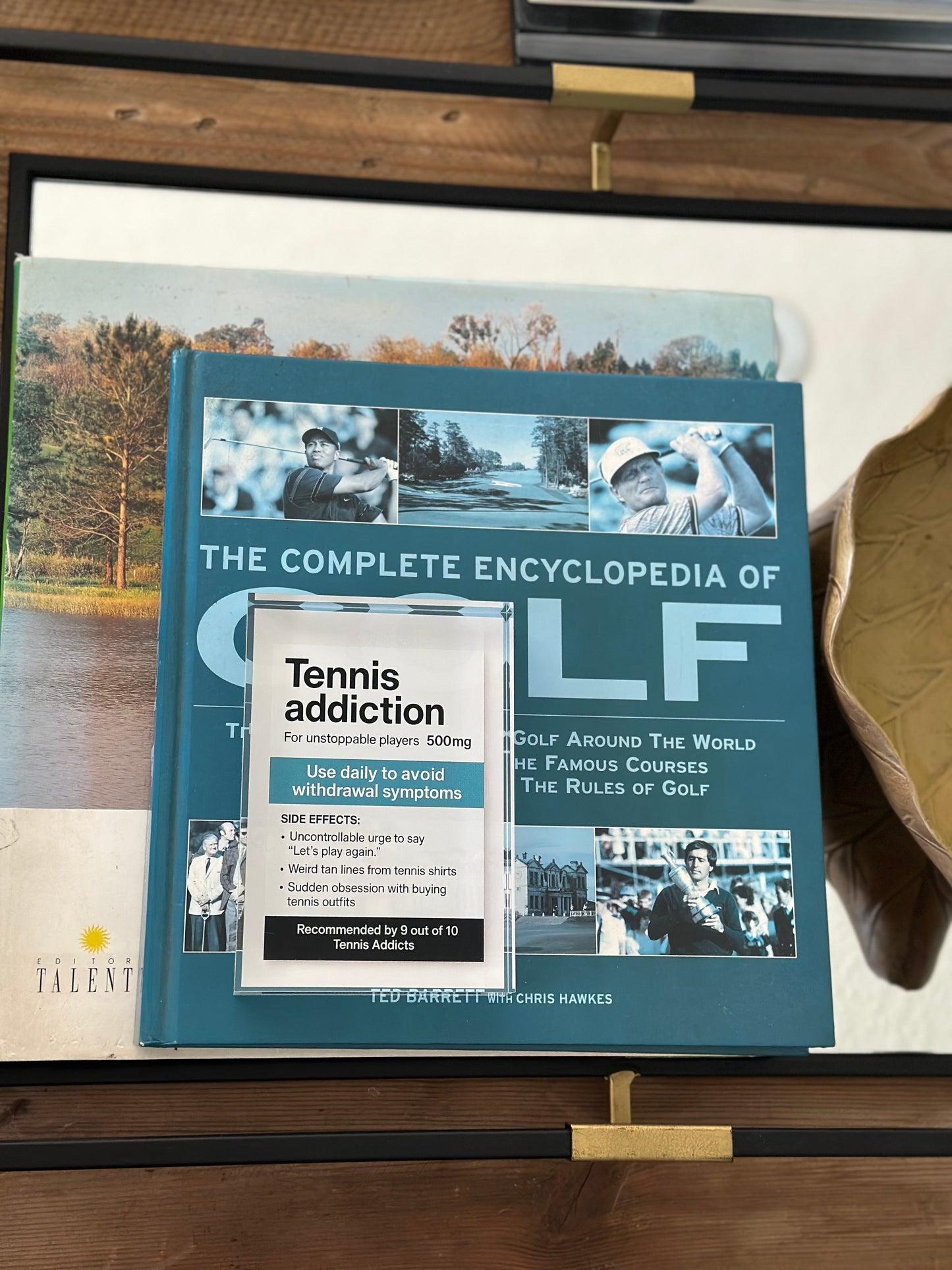 Tennis Addiction Acrylic Centerpiece