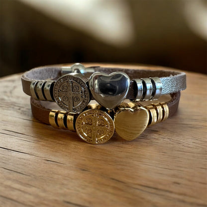 Saint Benedict Heart Bracelet