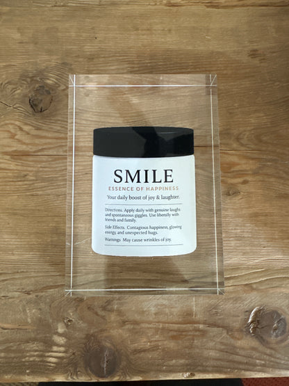 Smile Acrylic Centerpiece