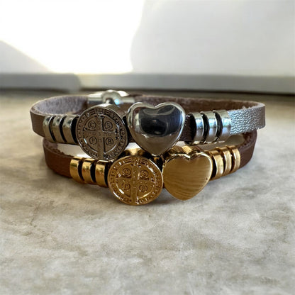 Saint Benedict Heart Bracelet
