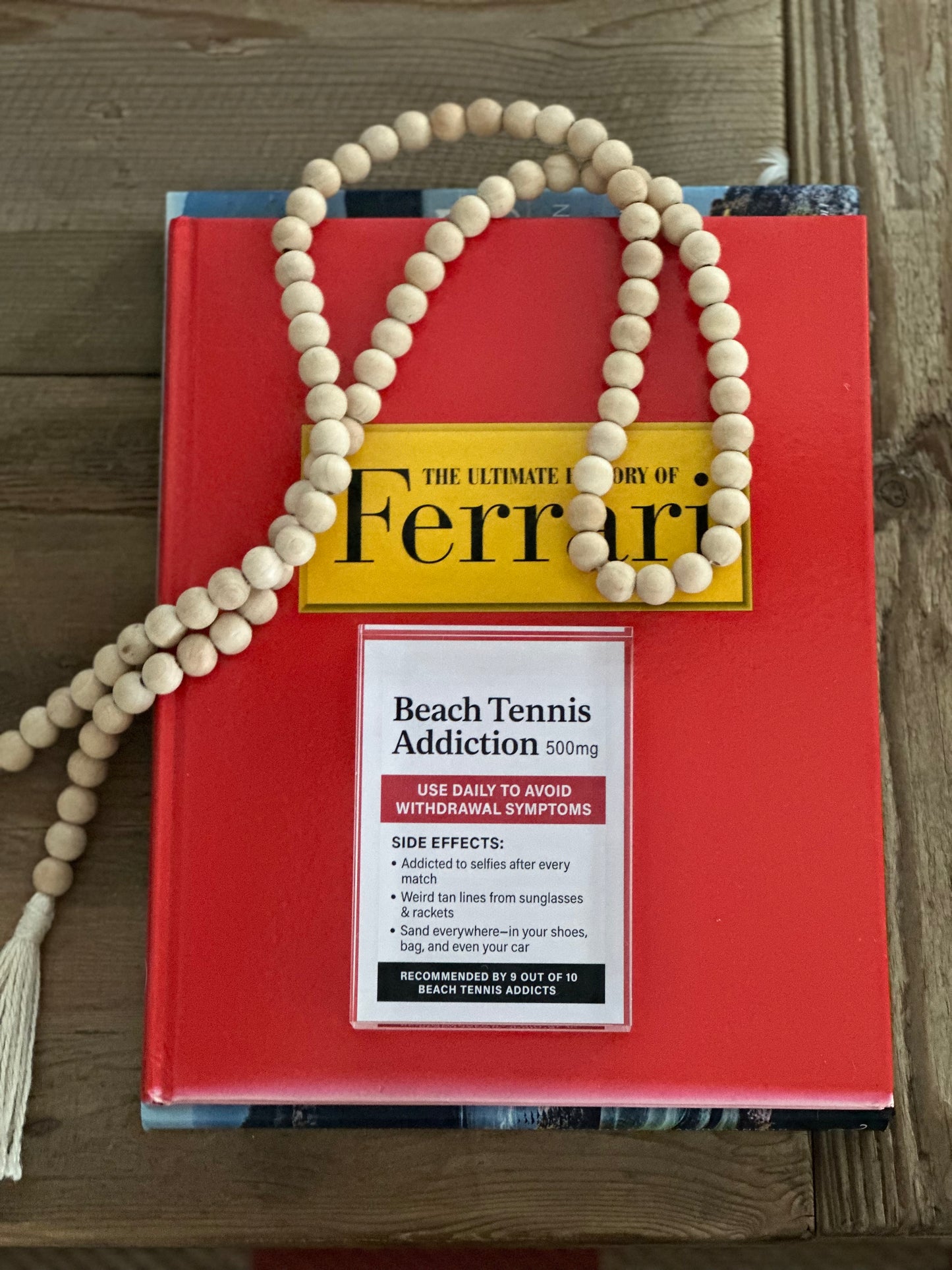 Beach Tennis Acrylic Centerpiece