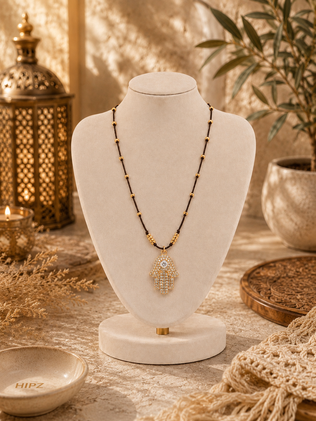 Hamsa Icon Necklace