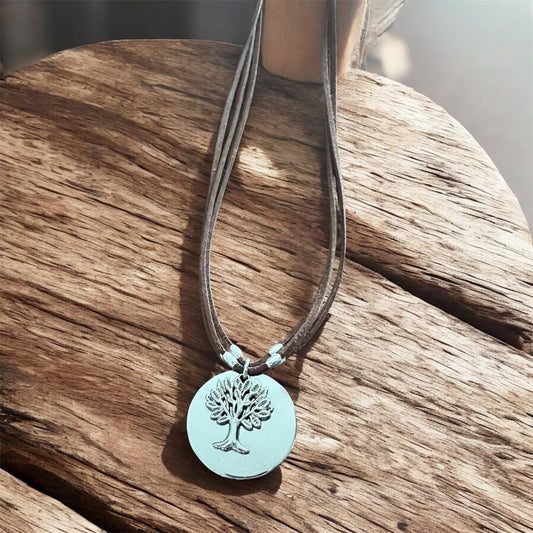 Tree of Life Suede Bracelet Balance & Protection