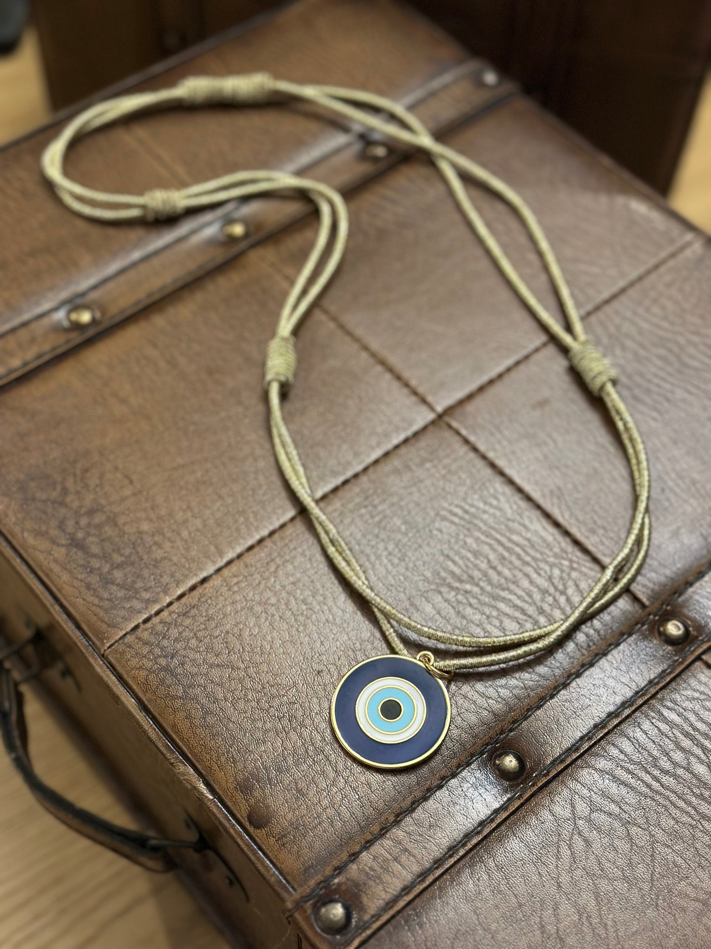 Evil Eye Cord Necklace