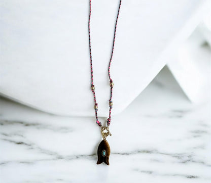 Golden Fish Necklace