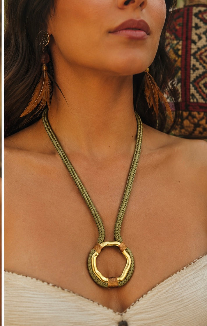 Nomad Circle Statement Necklace