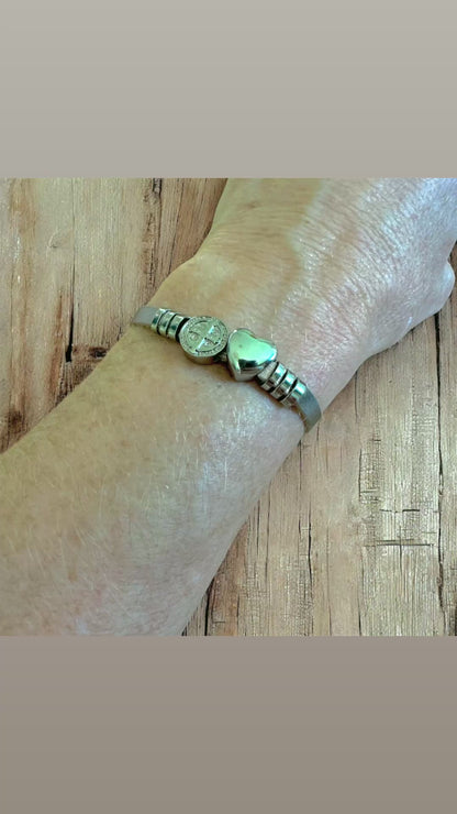 Saint Benedict Heart Bracelet