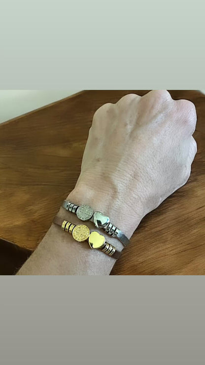 Saint Benedict Heart Bracelet