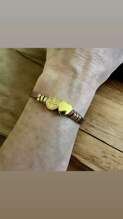 Saint Benedict Heart Bracelet